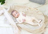 Elegant Leaves Footie and Beanie Set