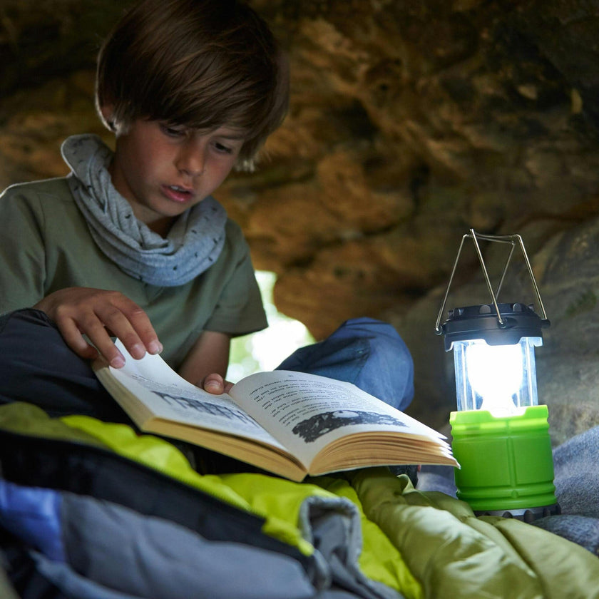 Terra Kids Camping Lantern with Sturdy Handles for Carrying & Hanging and Handy Storage Compartment