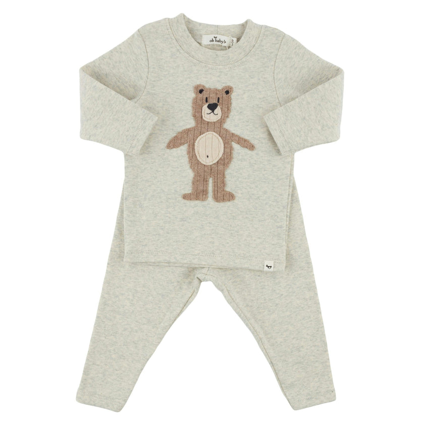 Shaggy Applique L/S 2pc Set