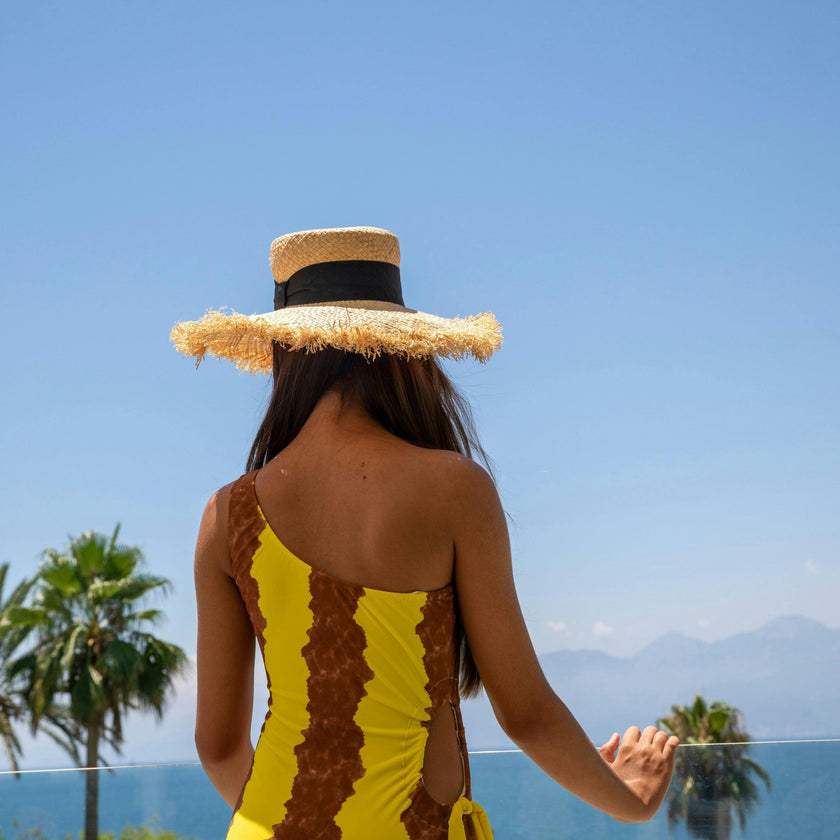 Elena Sleeveless One-Shoulder Cut-Out Swimsuit
