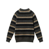 Big Kid (8-18) Boys Striped Crewneck Sweater | Brown