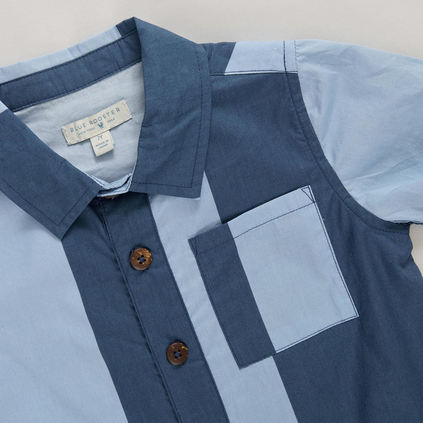 Boys Jack Shirt - Wide Cabana Stripe