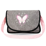 Bayer Design Dolls: 9-In-1 Travel Bed Set - Grey, Pink, Butterfly