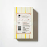 Crib Sheet in GOTS Certified Organic Brushed Cotton in Ivory with Warm Multi-Color Stripes