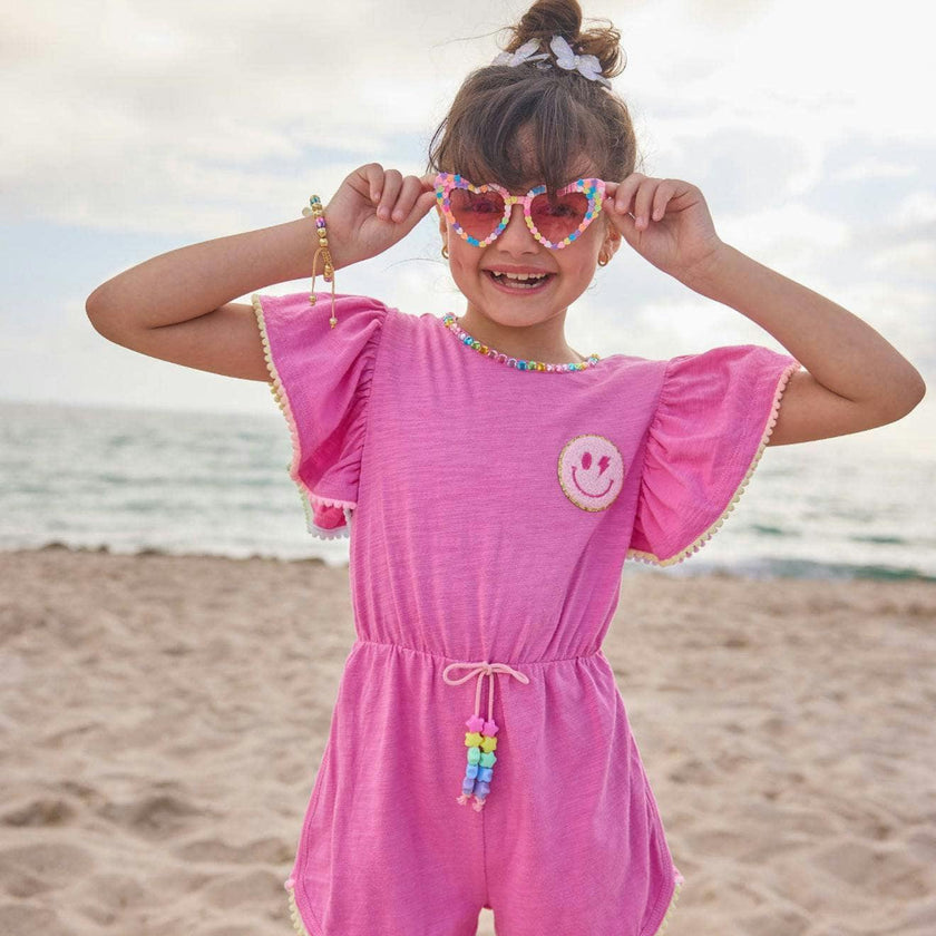 Pink Gems Emoji Romper