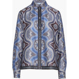 The Liv Top - Brown Cobalt Medallion