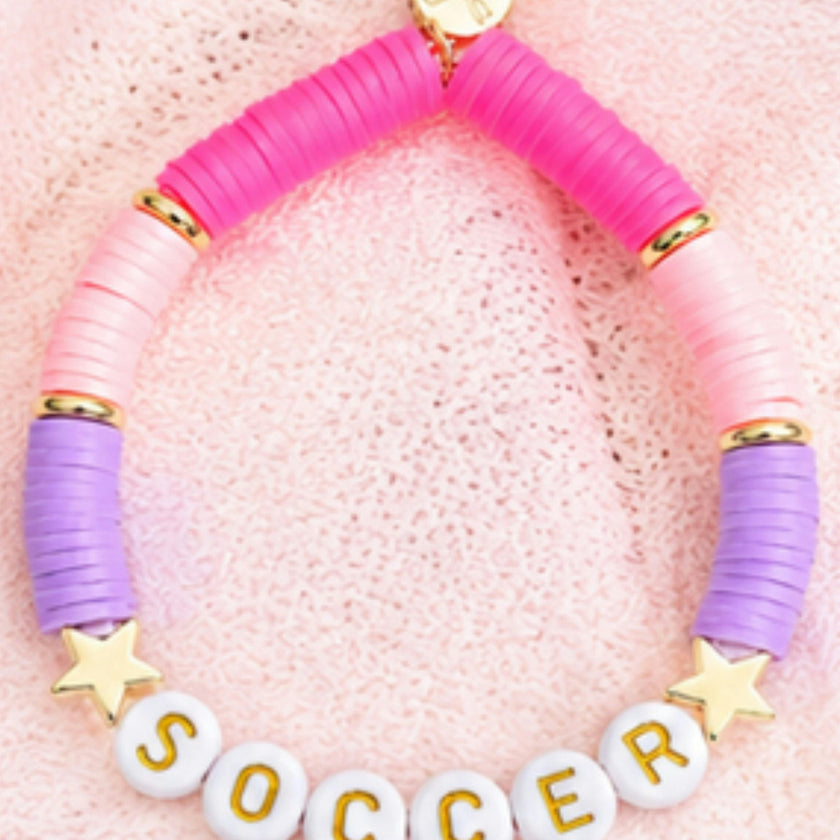 Girls Soccer Bracelet