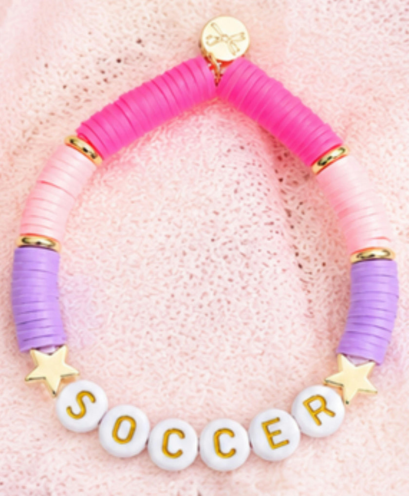 Girls Soccer Bracelet