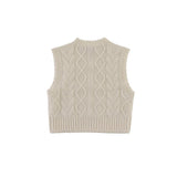 Landien Merino Wool Vest | Crispy White