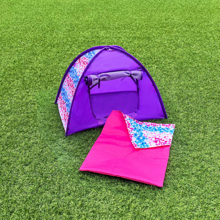 Sophia's Camping Tent and Sleeping Bag Playset for 18' Dolls, Multi