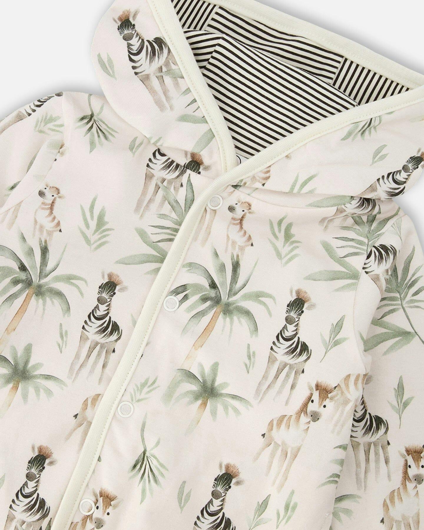 Organic Cotton Jersey Reversible Hooded Jacket
