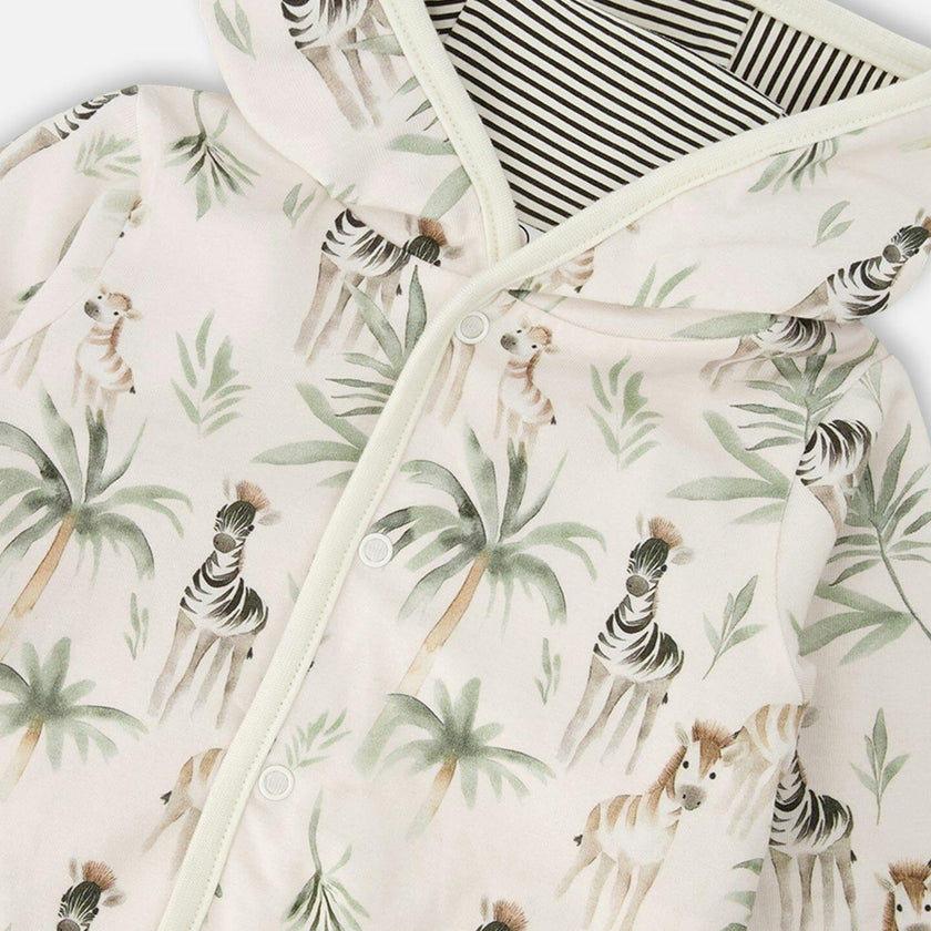 Organic Cotton Jersey Reversible Hooded Jacket