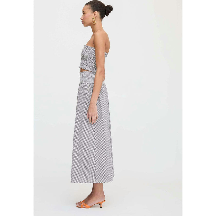 The June Nap Top - Chocolate Gingham