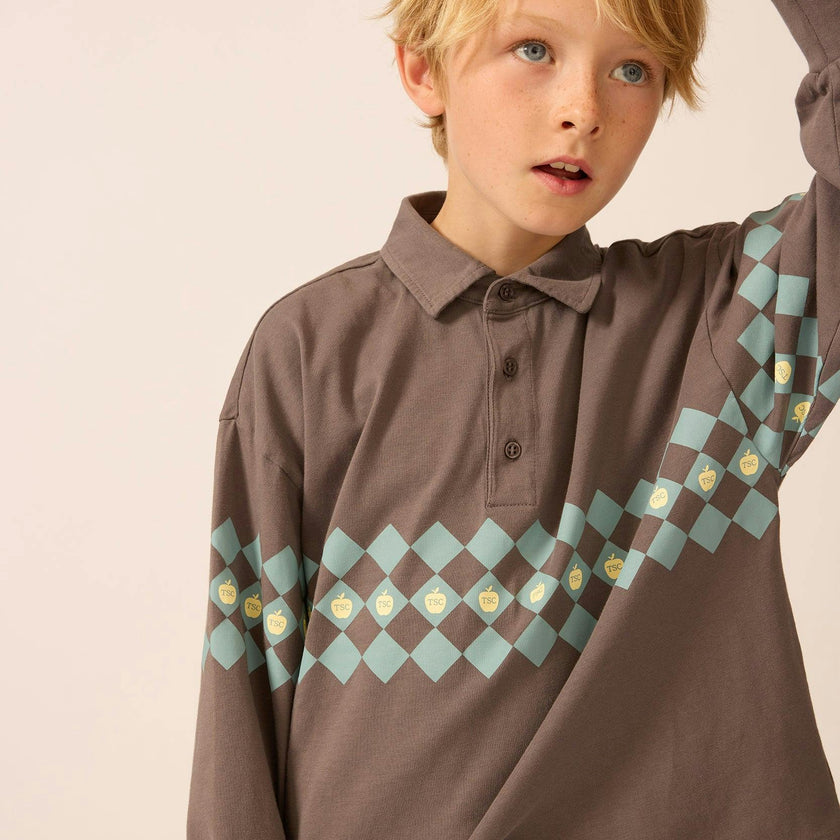 Midnight Slate Check Polo
