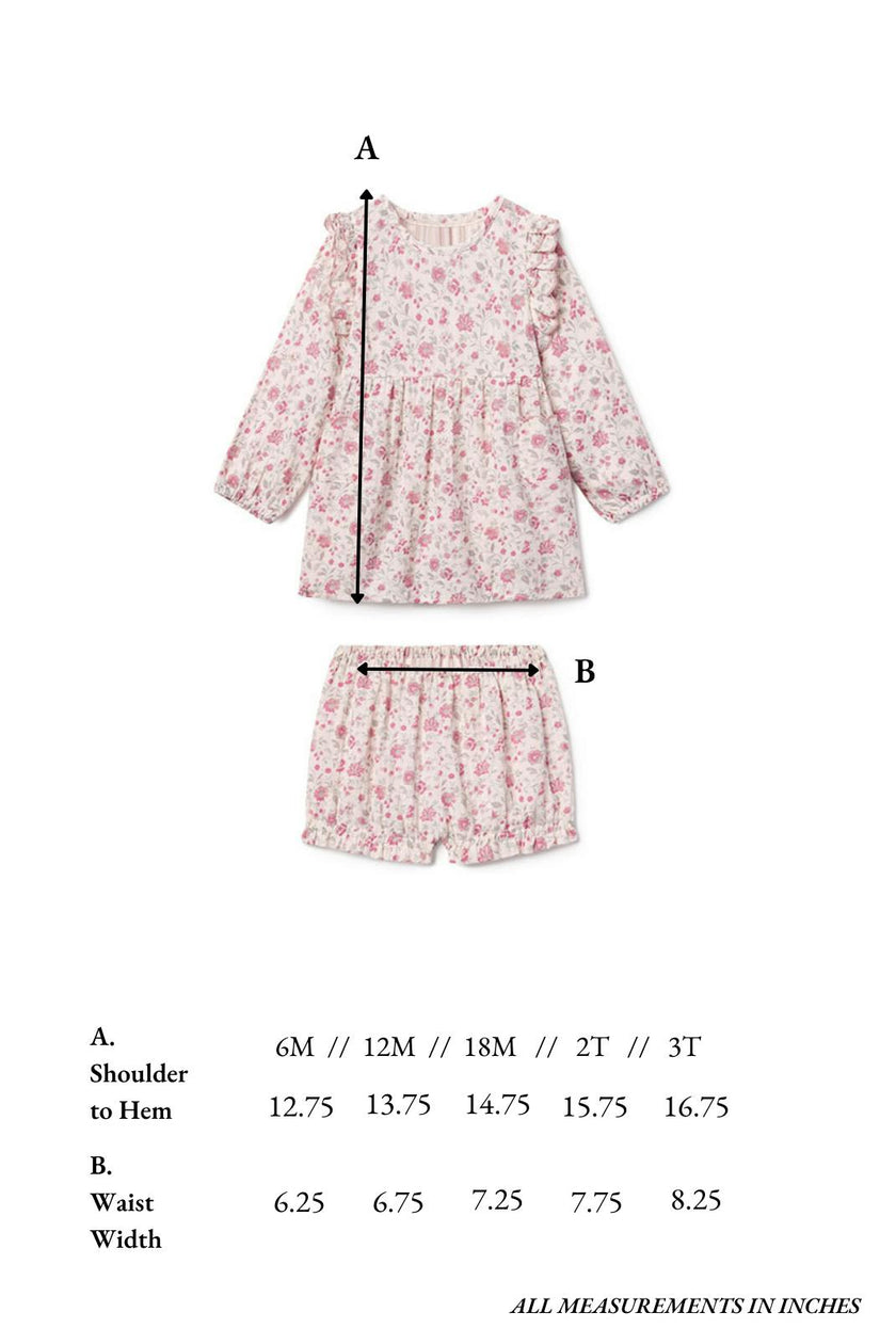 Kate Baby Set in Blushing Blooms