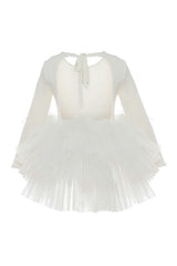 White Bloom Tutu Dress