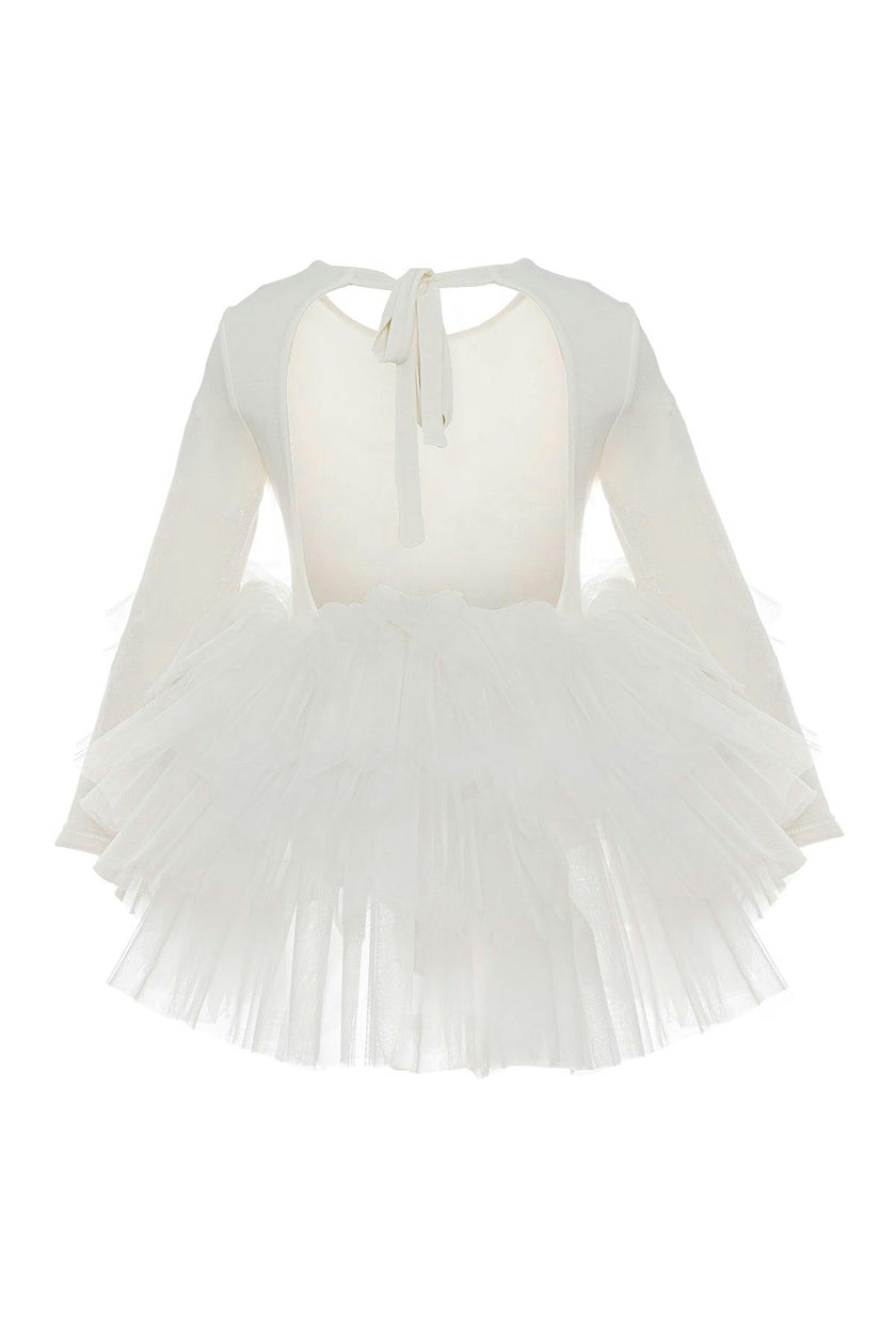 White Bloom Tutu Dress