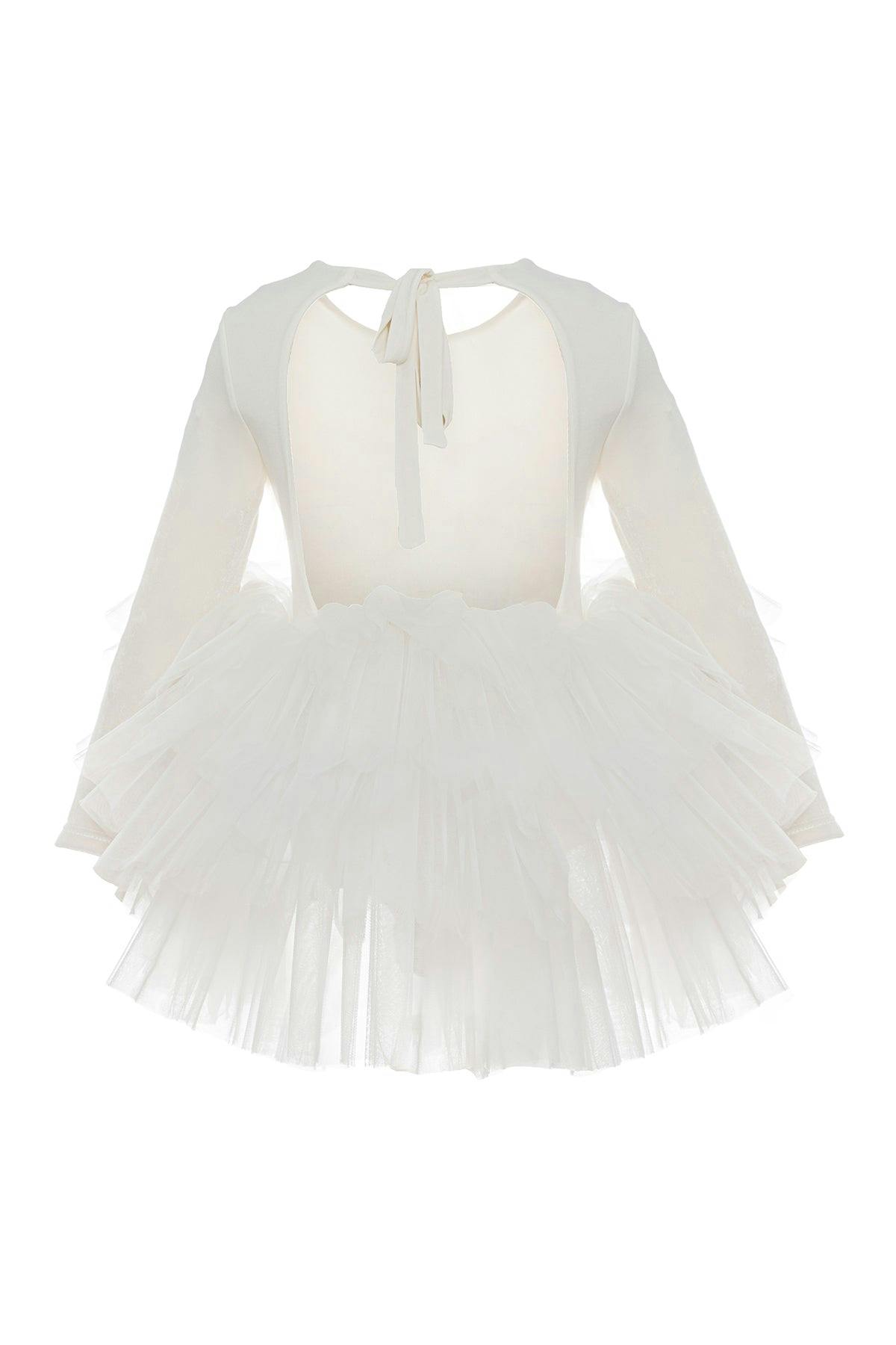 White Bloom Tutu Dress