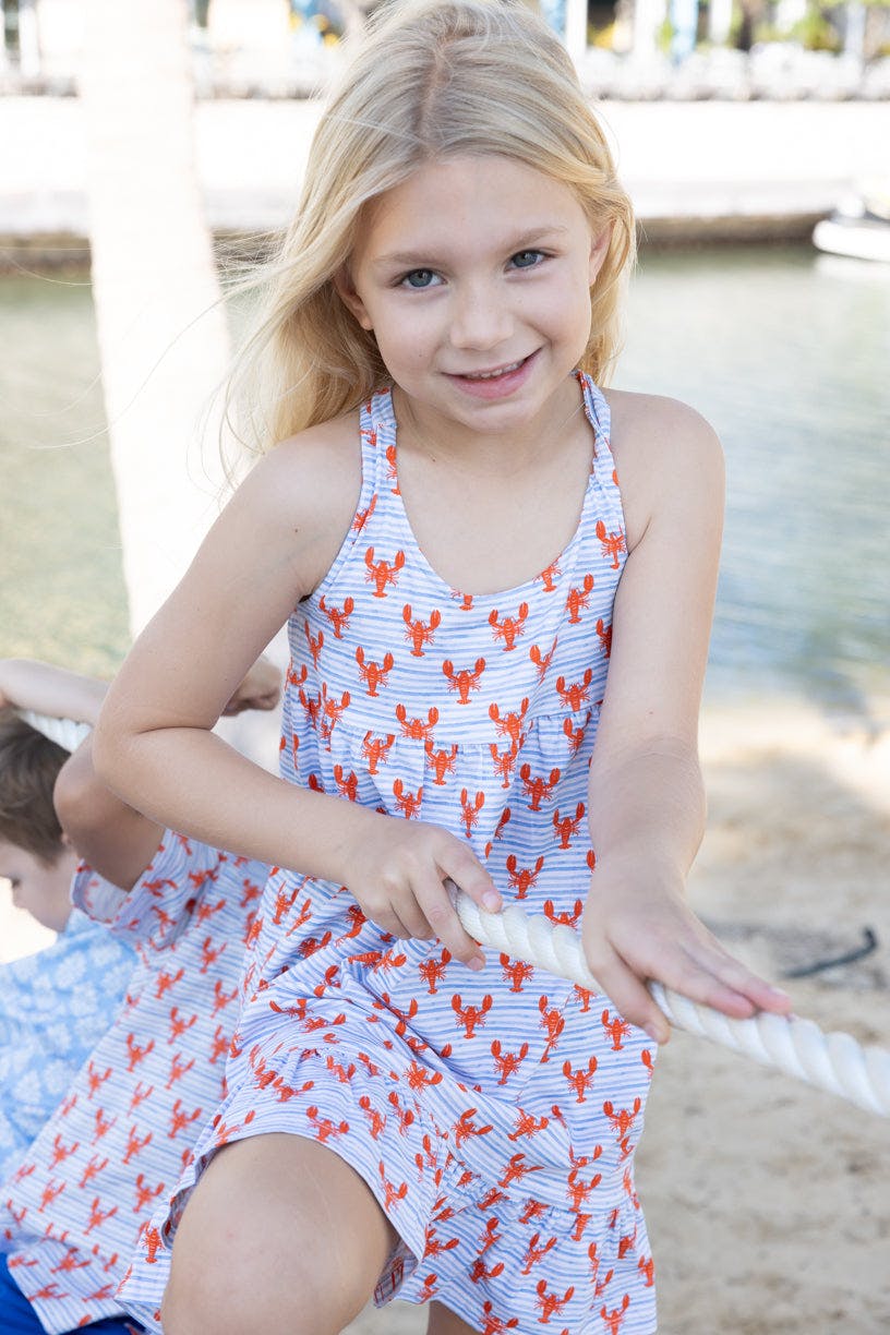 Lobster Wave Racerback Dress