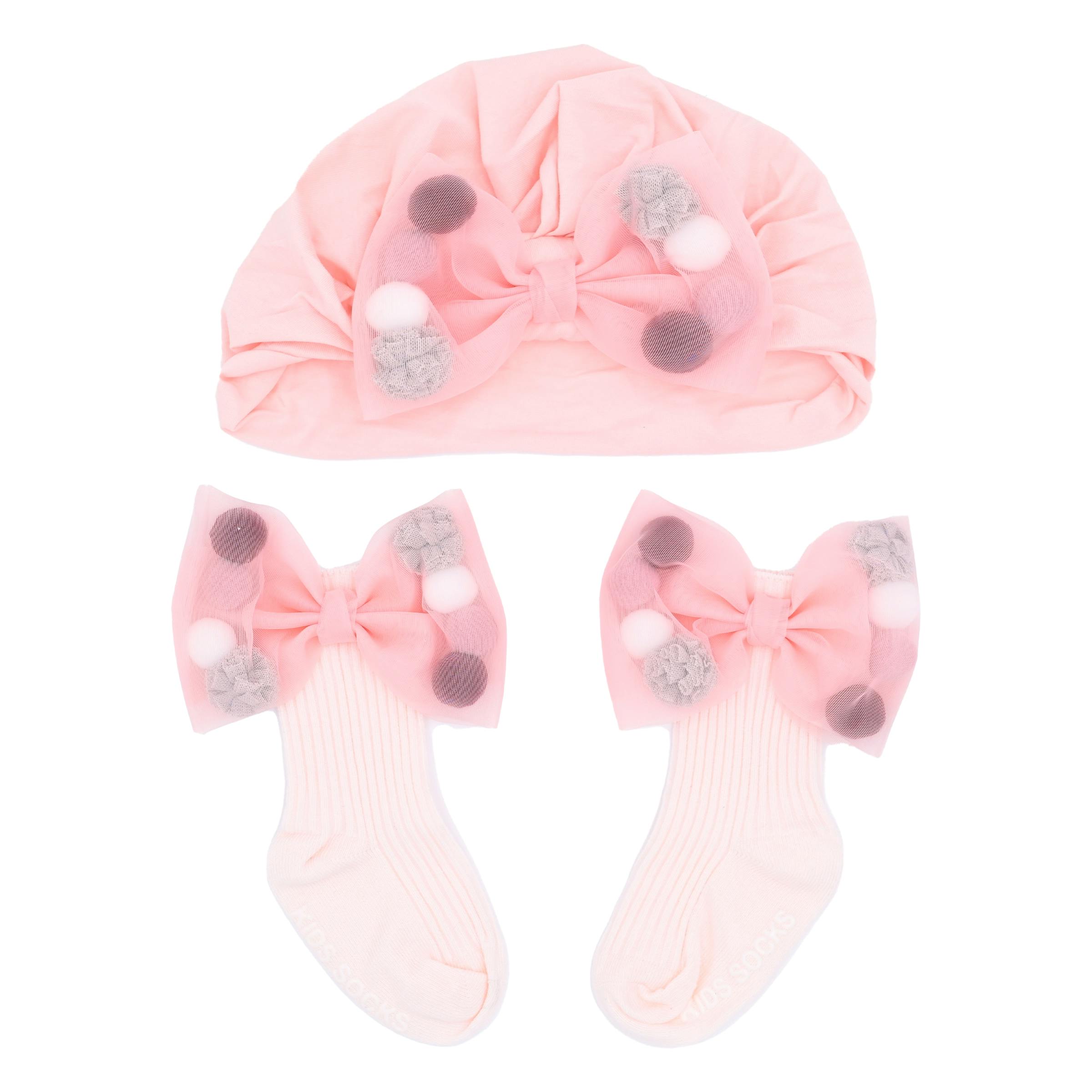 Pink Bow and Multicolored Accent Gift Set