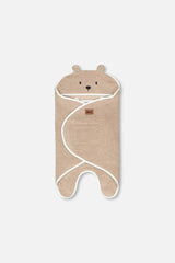 Baby Cocoon Brown Blanket For Car Seat and Stroller