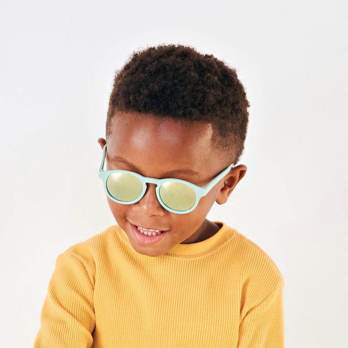 Polarized Keyhole: Seafoam Mirrored Lens
