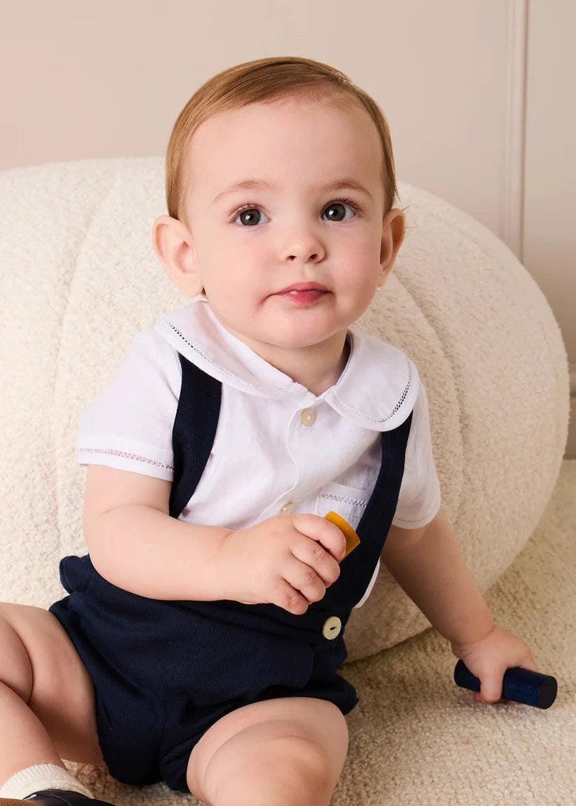 Plain Bloomers with Braces in Navy (6mths-3yrs)