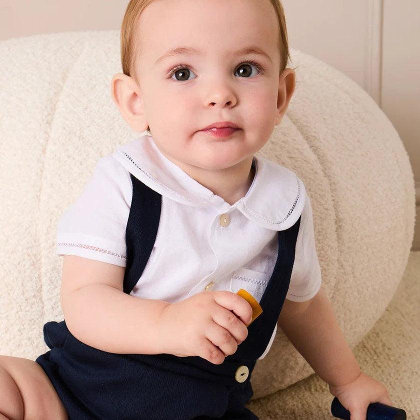 Plain Bloomers with Braces in Navy (6mths-3yrs)
