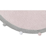 Bubbly Round Rug With Pom Poms