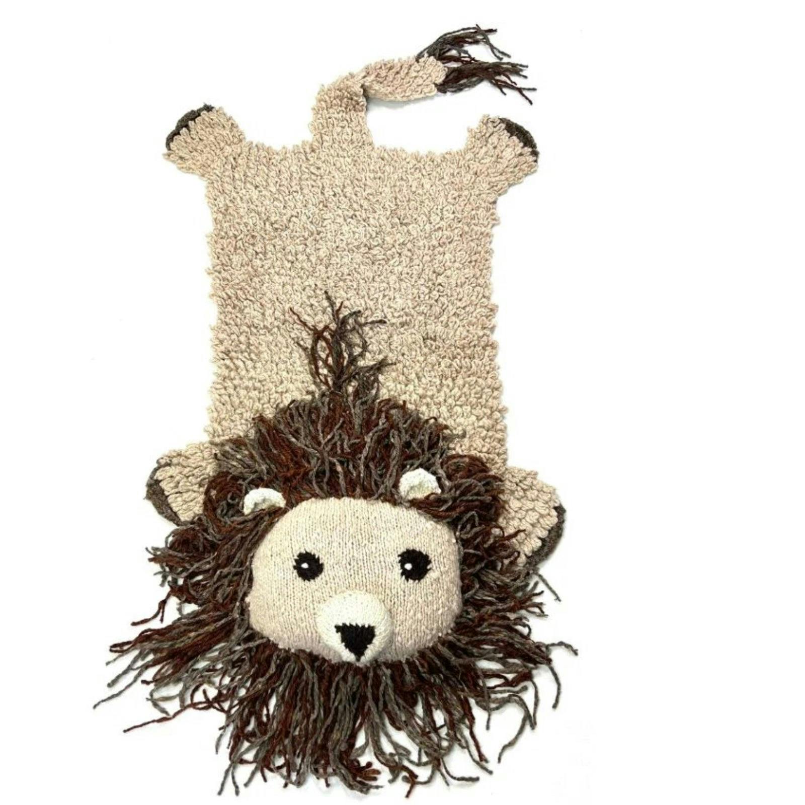 Organic Wool Play Mat + Nursery Rug  | Lion