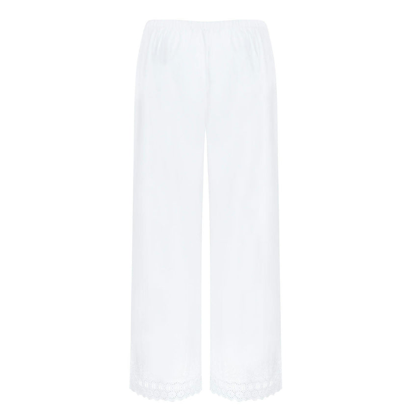 women's white schiffly beach pants