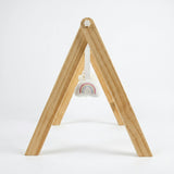 Lilac Wooden Baby Gym | Montessori Infant Play Gym with Hanging Toys