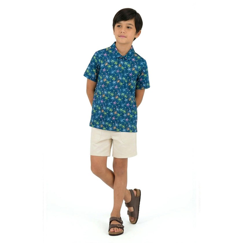 Tween Boys Short Sleeve Polo | Island Palms