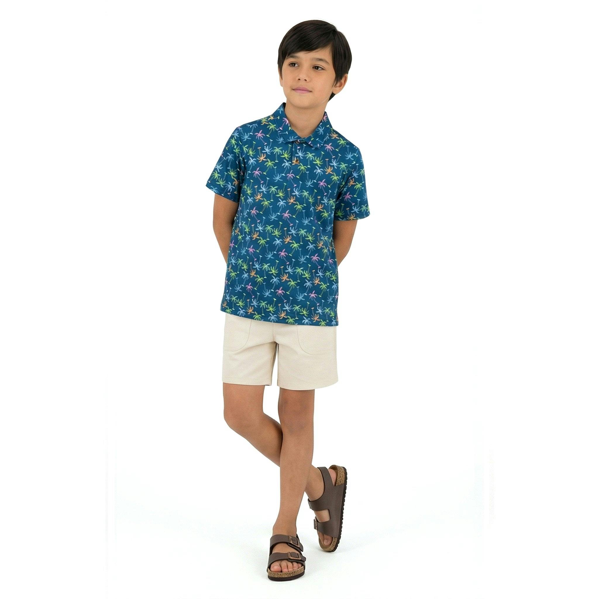 Tween Boys Short Sleeve Polo | Island Palms