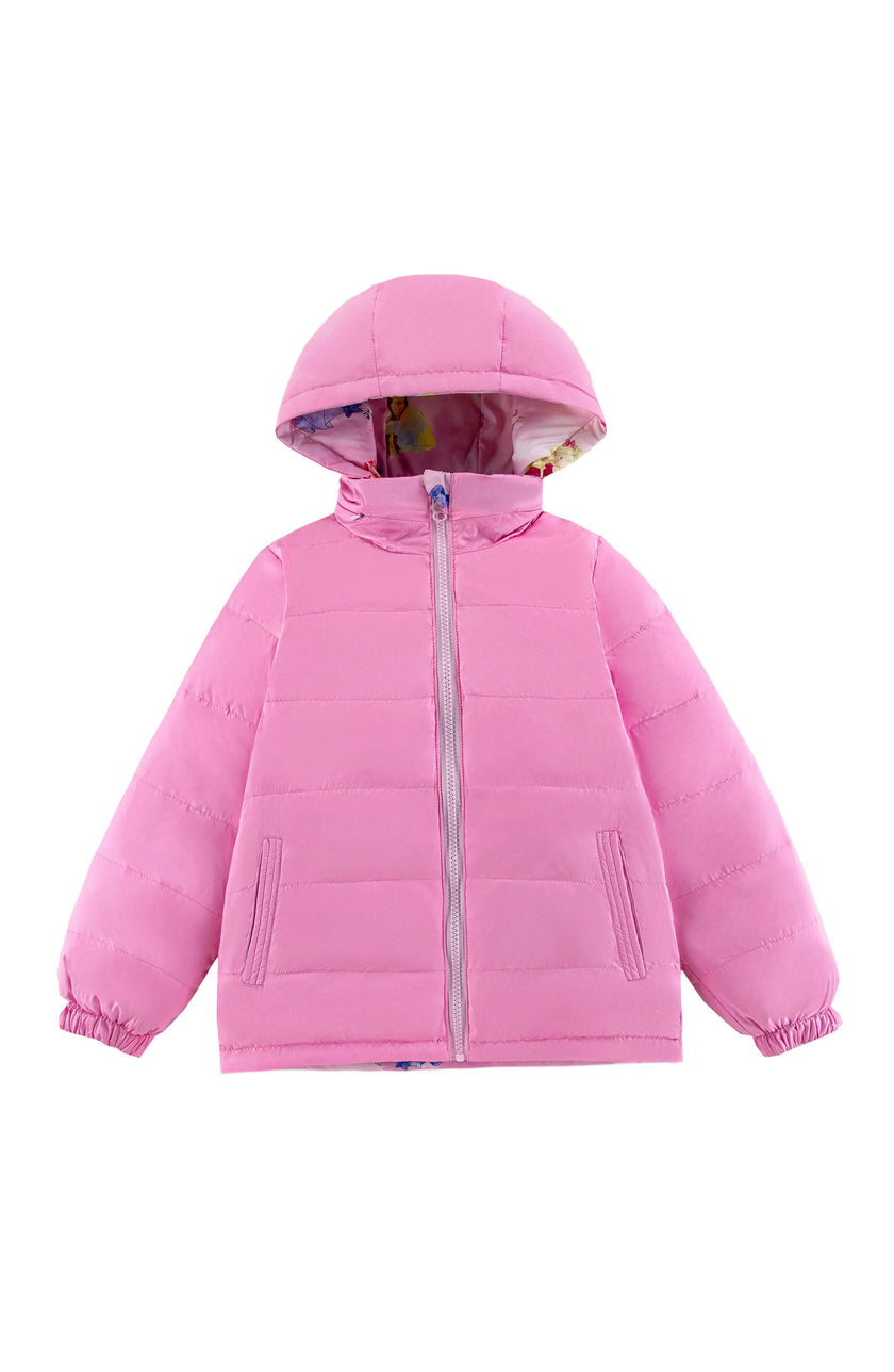 Blake Hooded Reversible Lightweight Down Puffer Jacket, Princess Dream