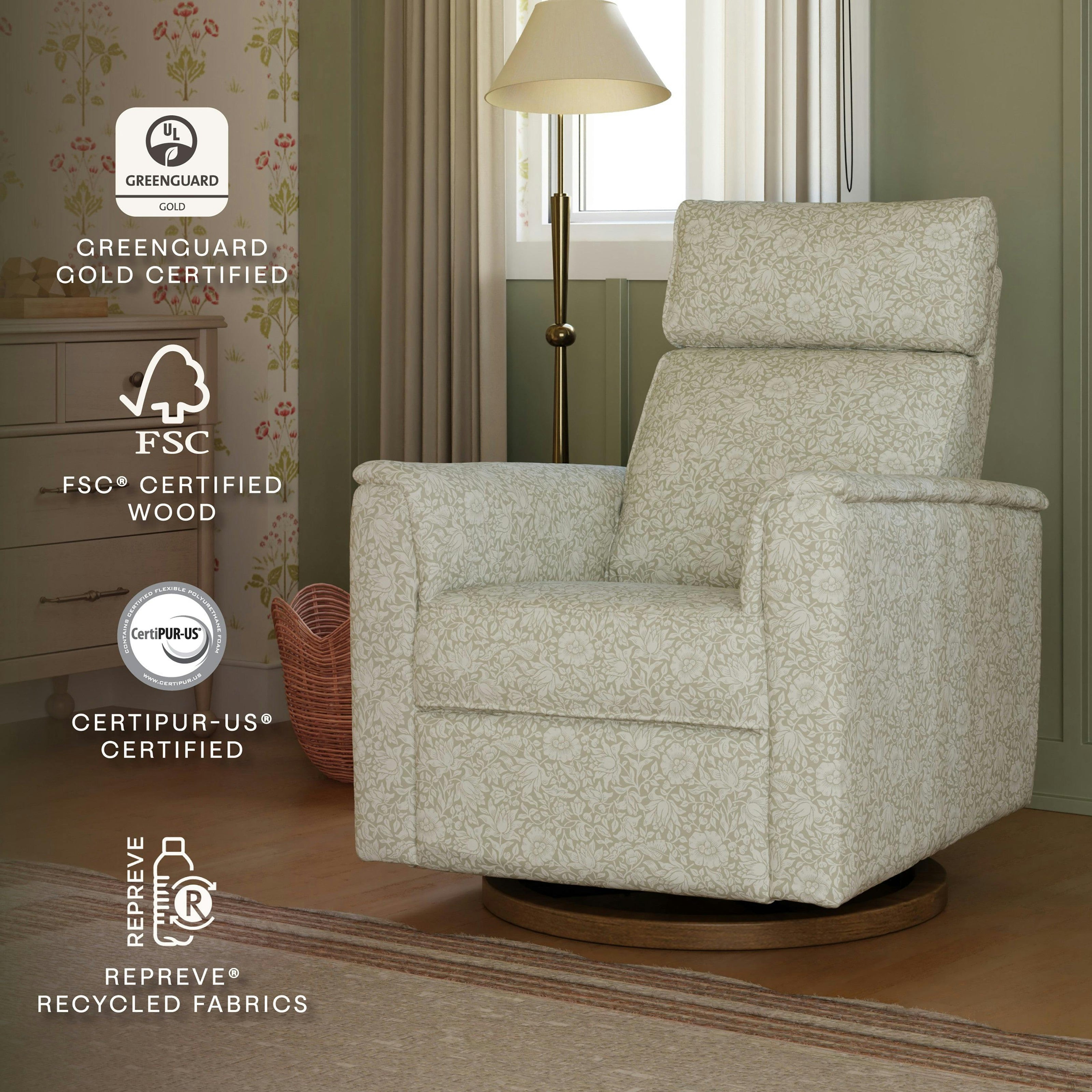 Namesake Morris & Co. x Namesake Willa Plus Power Glider Recliner w/ Power Headrest