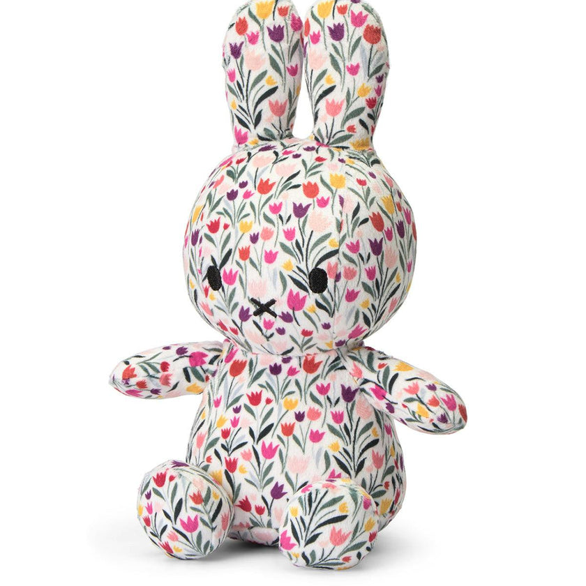 Plush Miffy Sitting All-Over Tulip White/Red 9"