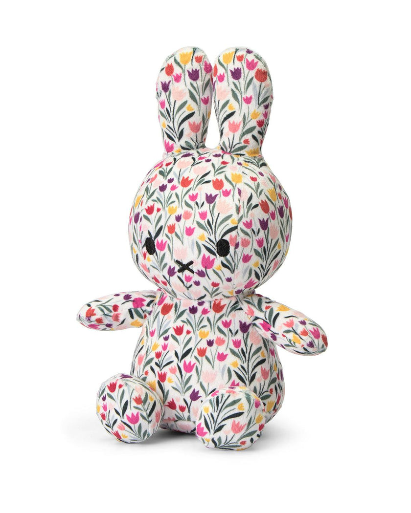 Plush Miffy Sitting All-Over Tulip White/Red 9"