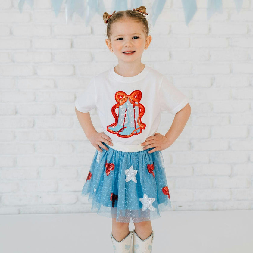 Red Glitter Bow Clip Set