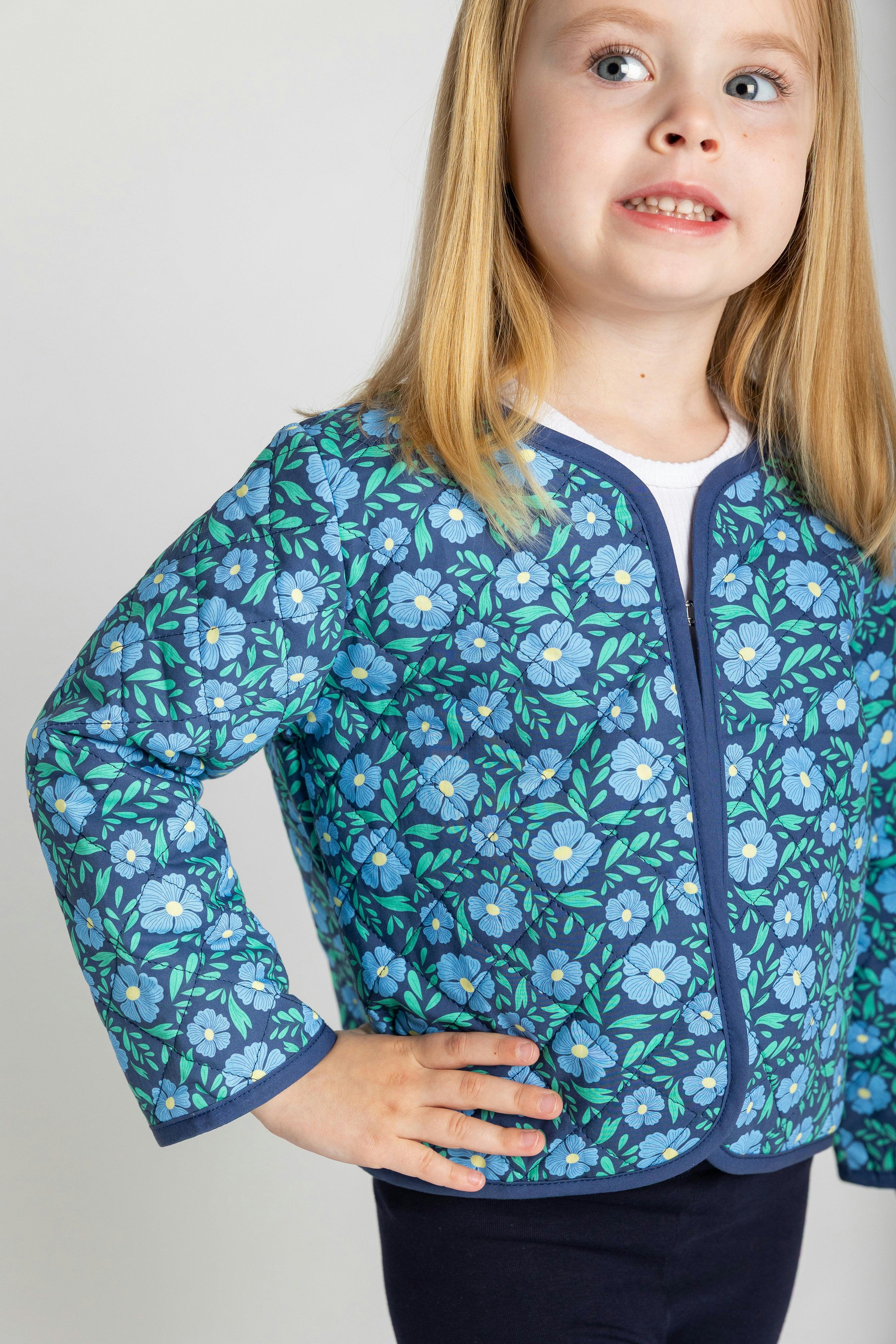 Floral Print Quilted Jacket