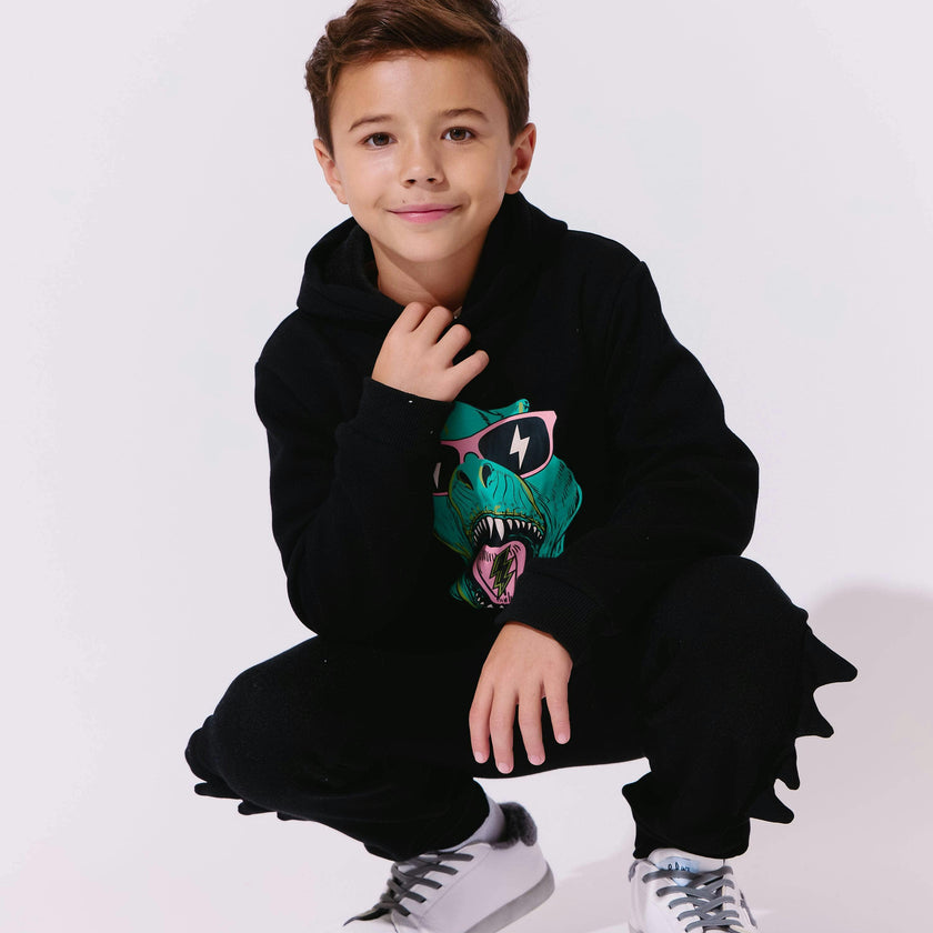 Dino Flash Jogger Set, Black