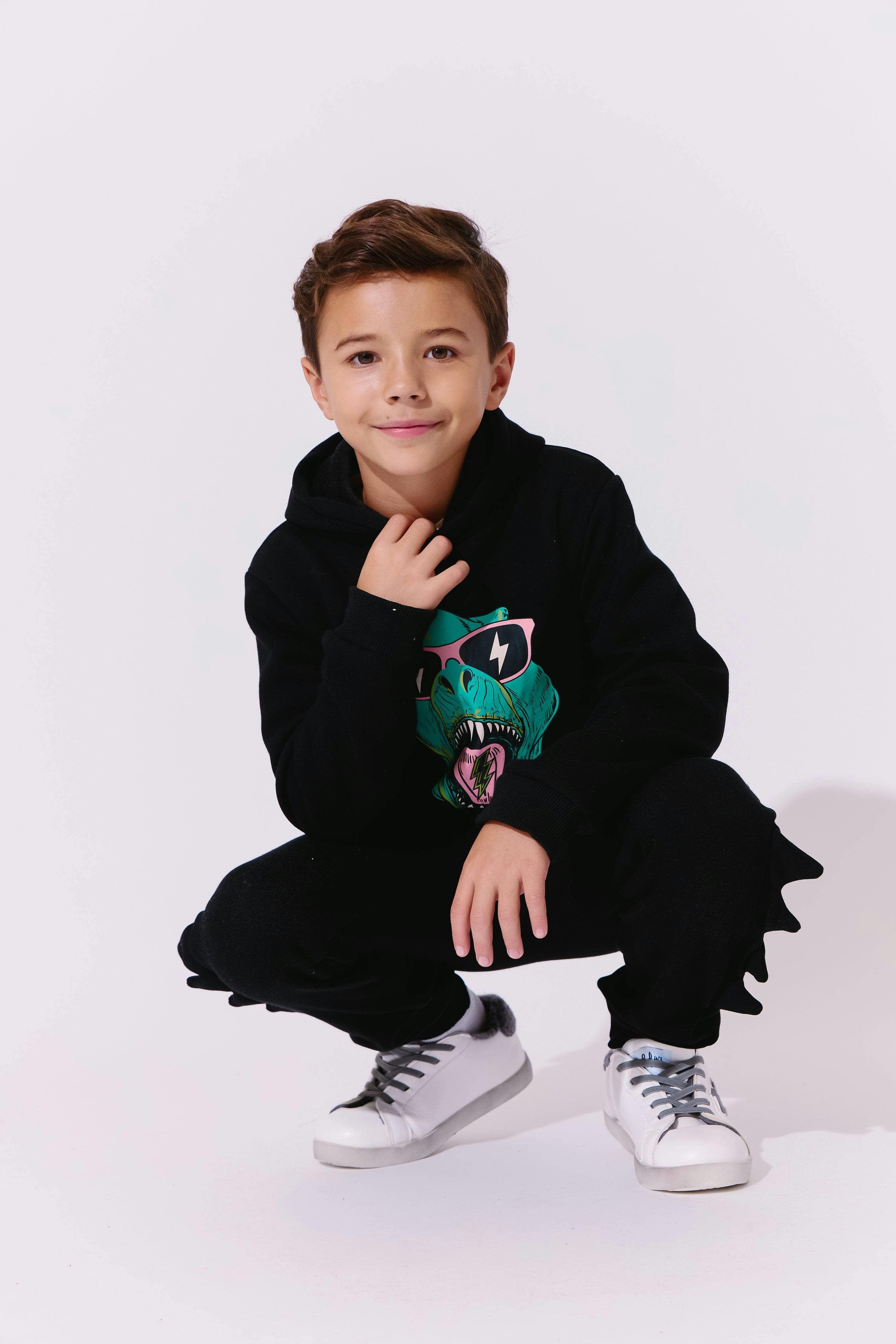 Dino Flash Jogger Set, Black