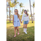 Rocker Crystal Denim Shorts