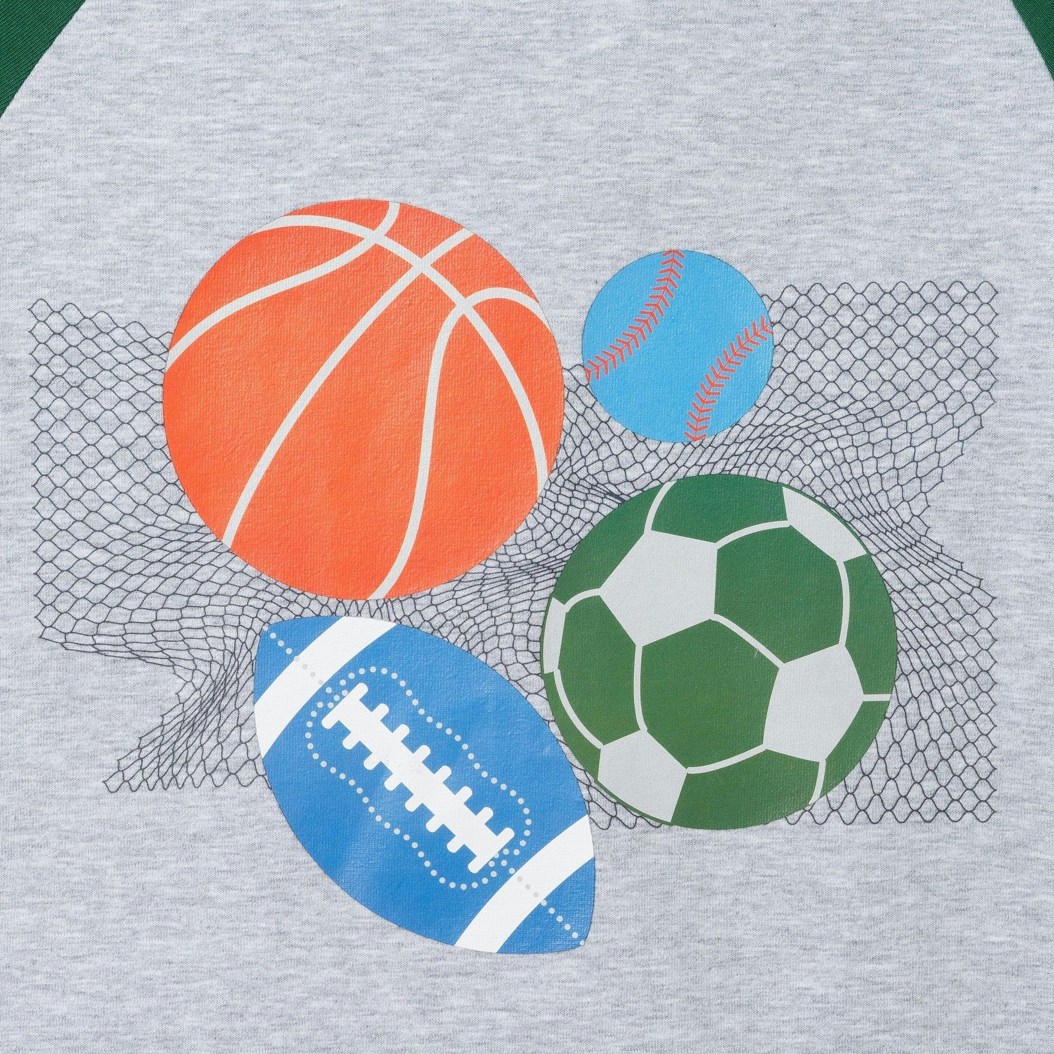 Raglan Tee Hoodie Set | Sports