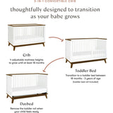 Scoot 3-in-1 Convertible Crib with Toddler Bed Conversion Kit