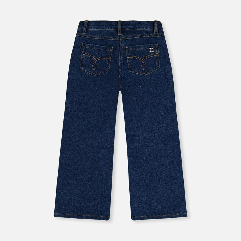 Jeggings with Lurex Navy Blue Denim