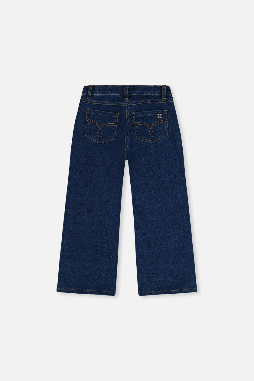 Jeggings with Lurex Navy Blue Denim