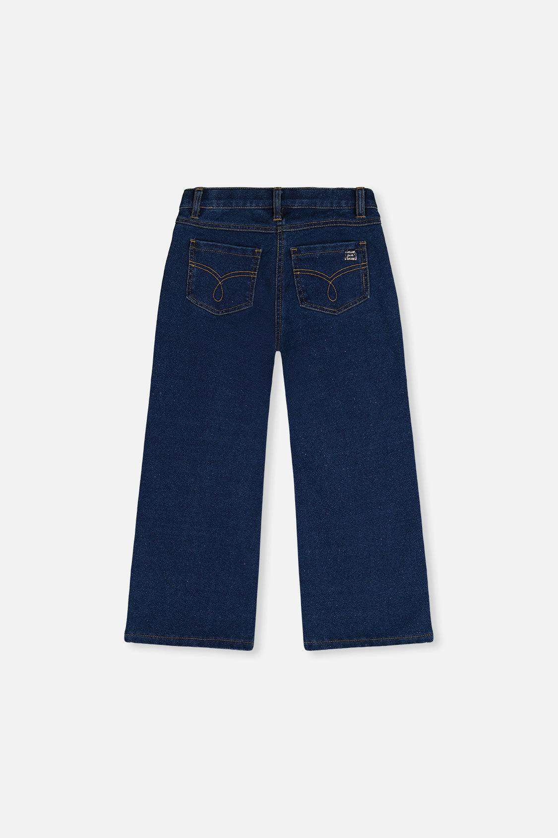 Jeggings with Lurex Navy Blue Denim