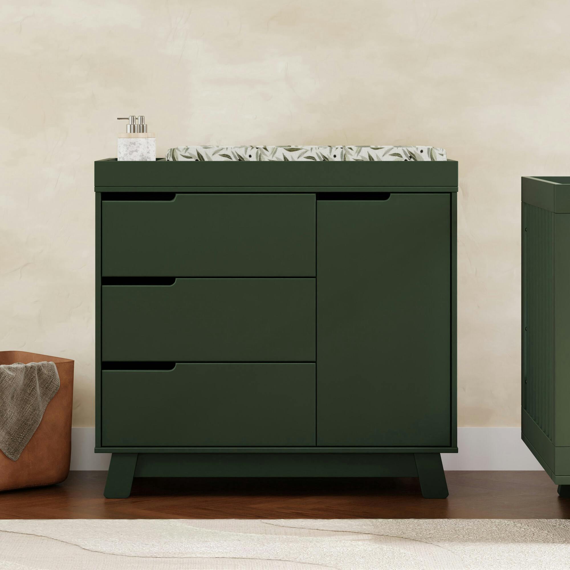 Hudson 3-Drawer Changer Dresser With Removable Changing Tray In