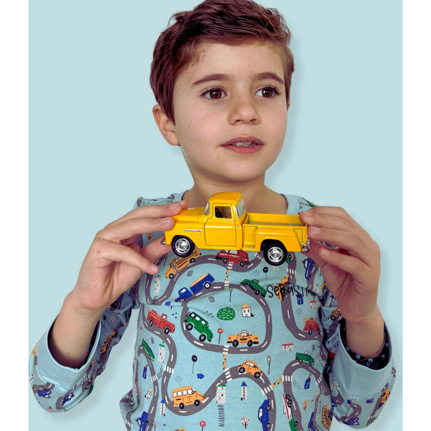 Print Long Sleeve Pajamas